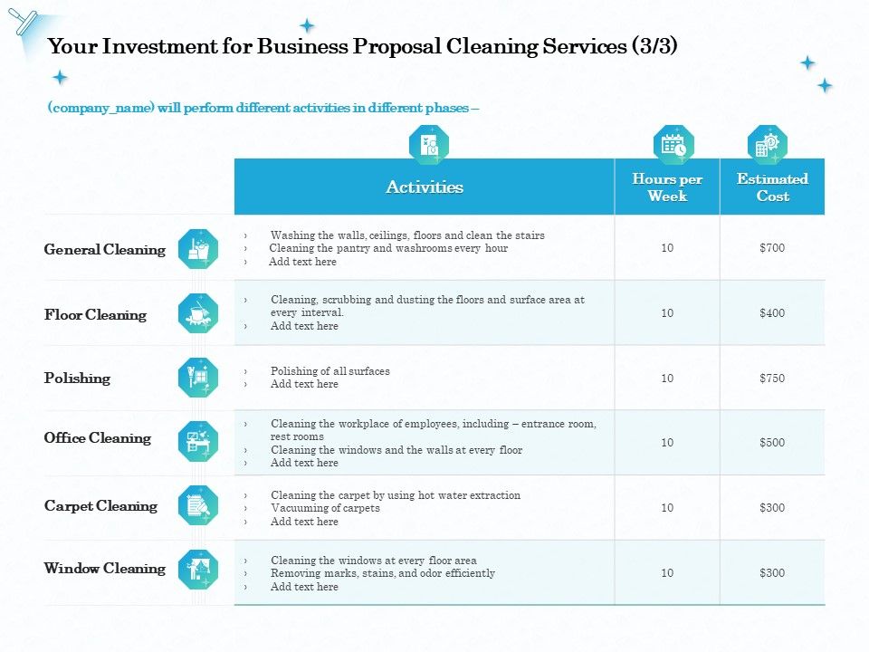 Professional_Sanitation_Solutions_Your_Investment_For_Business_Proposal_Cleaning_Services_Polishing_Icons_PDF_Slide_1.jpg
