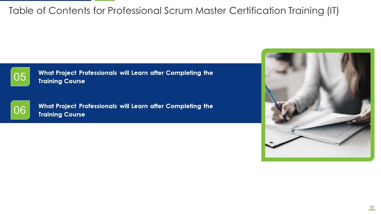 Professional Scrum Master Certification Training IT Ppt PowerPoint Presentation Complete Deck With Slides Slide23