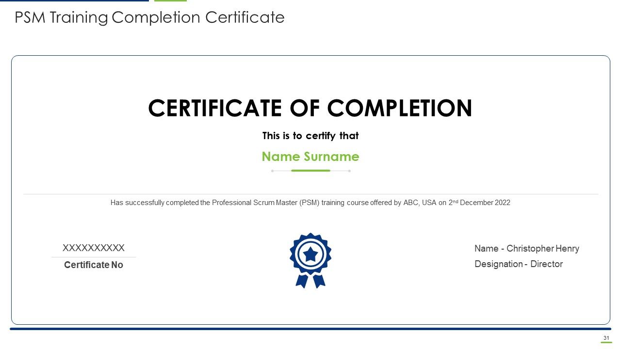 Professional Scrum Master Certification Training IT Ppt PowerPoint Presentation Complete Deck With Slides Slide31
