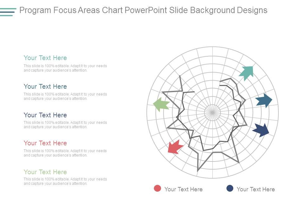 Program Focus Areas Chart Powerpoint Slide Background Designs