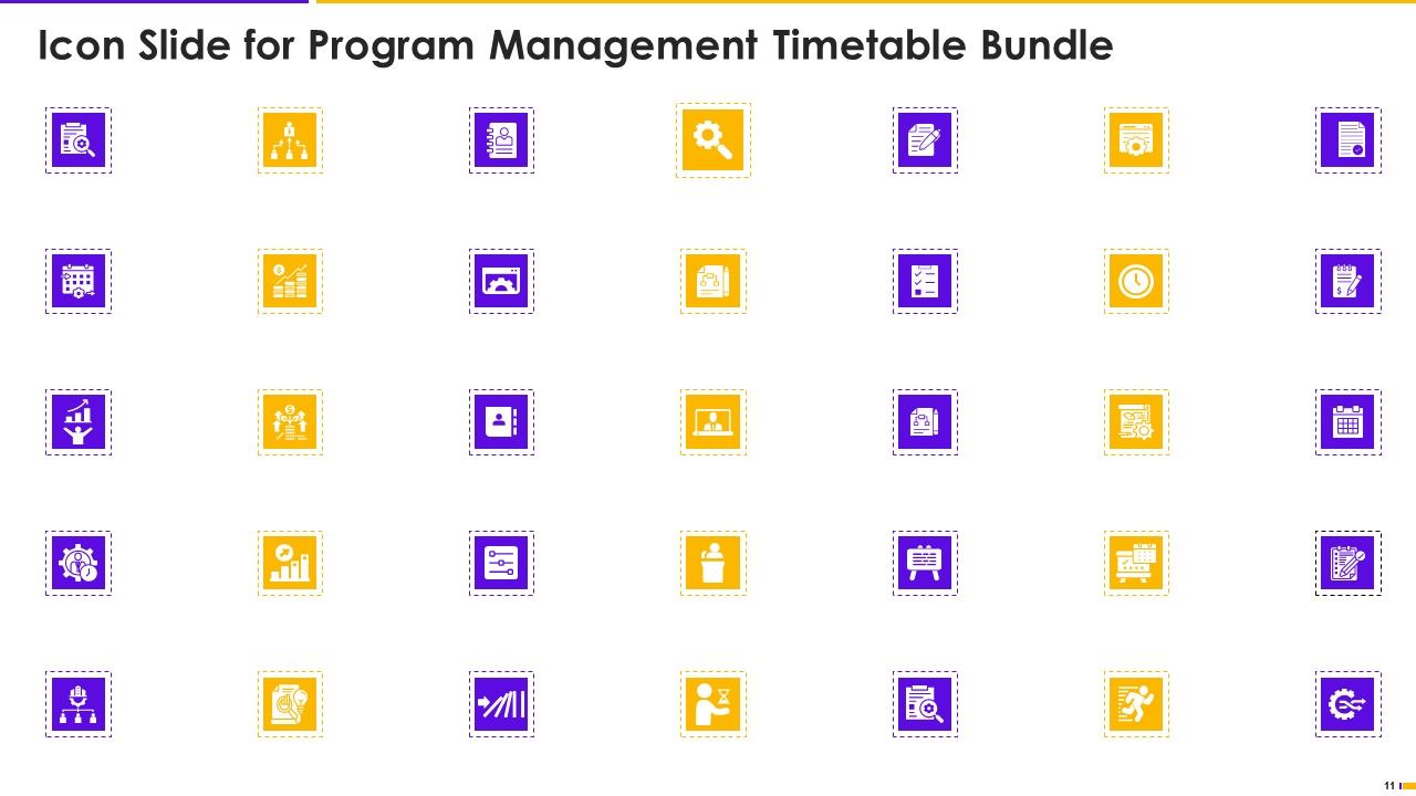 Program Management Timetable Bundle Ppt PowerPoint Presentation Complete Deck Slide11