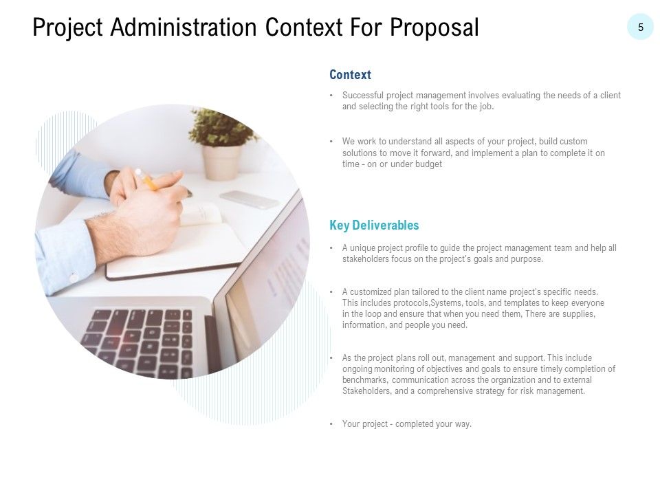 Project Administration Proposal Template Ppt PowerPoint Presentation Complete Deck With Slides Slide05