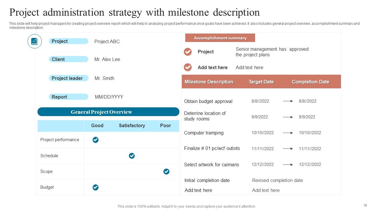 Project Administration Strategy Ppt PowerPoint Presentation Complete Deck With Slides Slide16