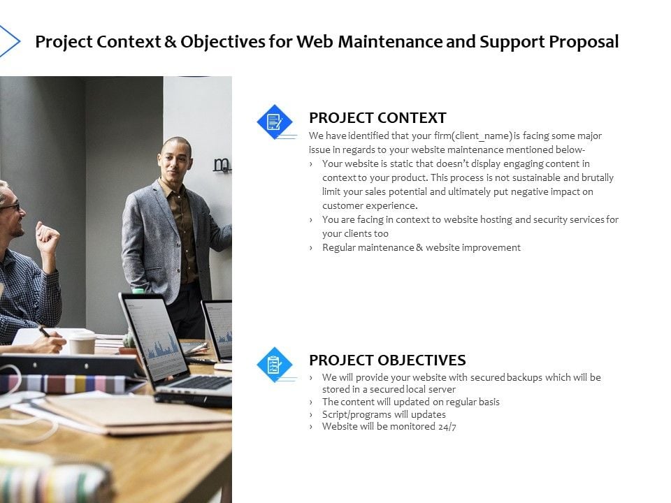Project_Context_And_Objectives_For_Web_Maintenance_And_Support_Proposal_Ppt_PowerPoint_Presentation_Icon_Design_Ideas_Slide_1.jpg