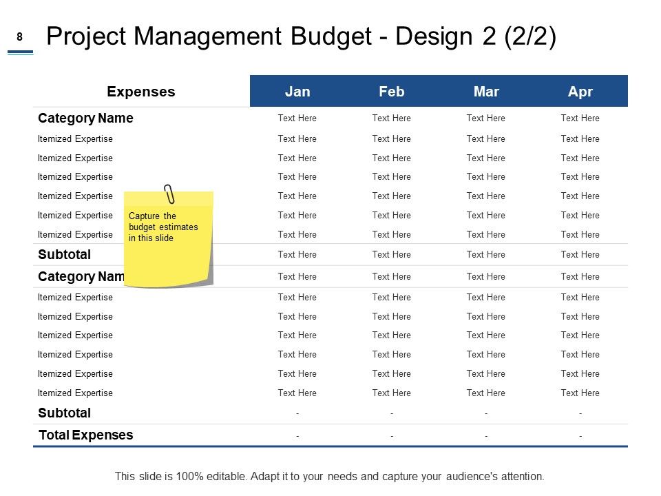 Project Cost Estimation Methods Ppt PowerPoint Presentation Complete Deck With Slides Slide08