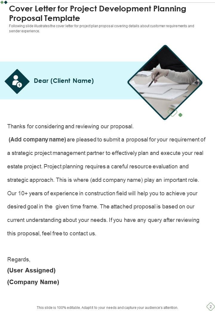 Project Development Planning Proposal Template Example Document Report ...