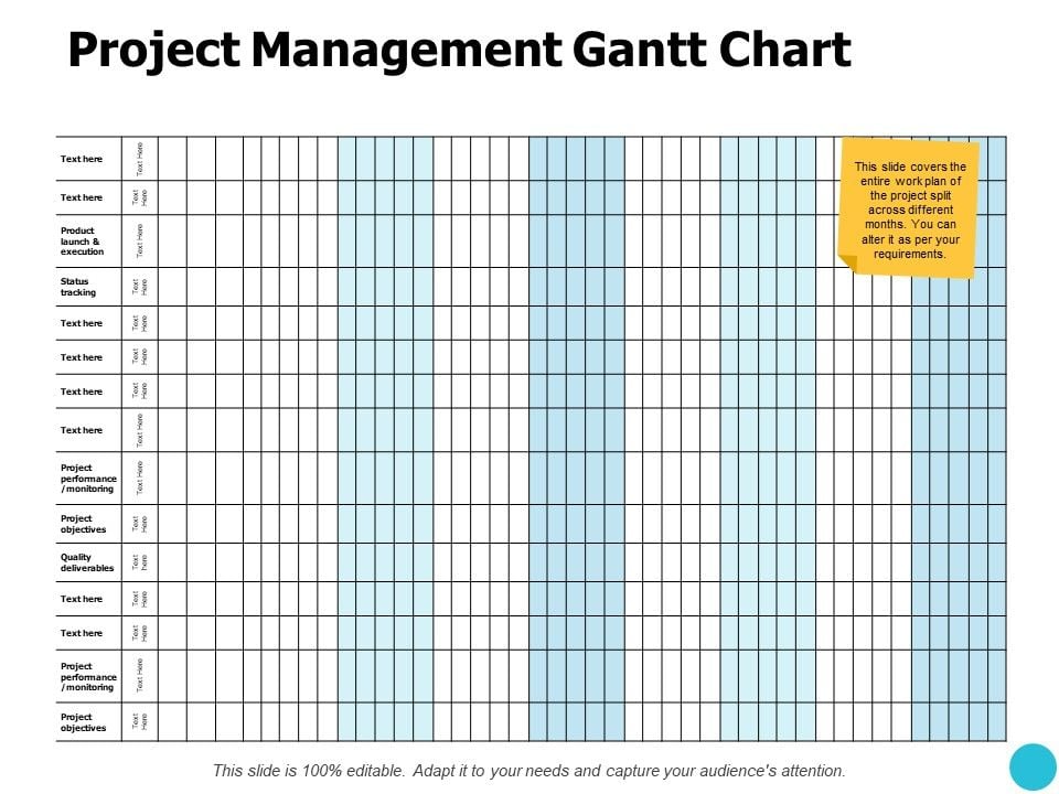 Project Management Gantt Chart Slide Ppt PowerPoint Presentation ...