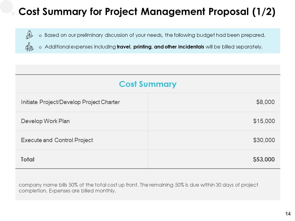 Project Management Proposal Template Ppt PowerPoint Presentation Complete Deck With Slides Slide14
