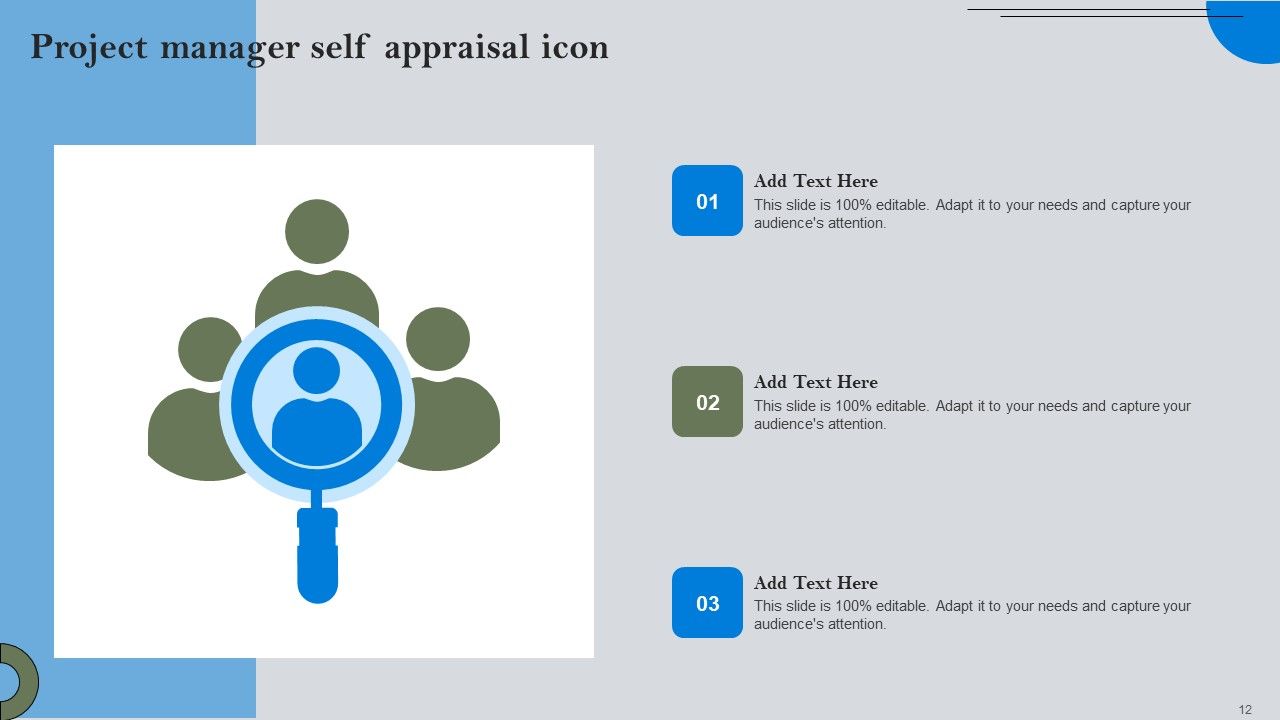 Project Manager Self Appraisal Ppt PowerPoint Presentation Complete Deck With Slides Slide12