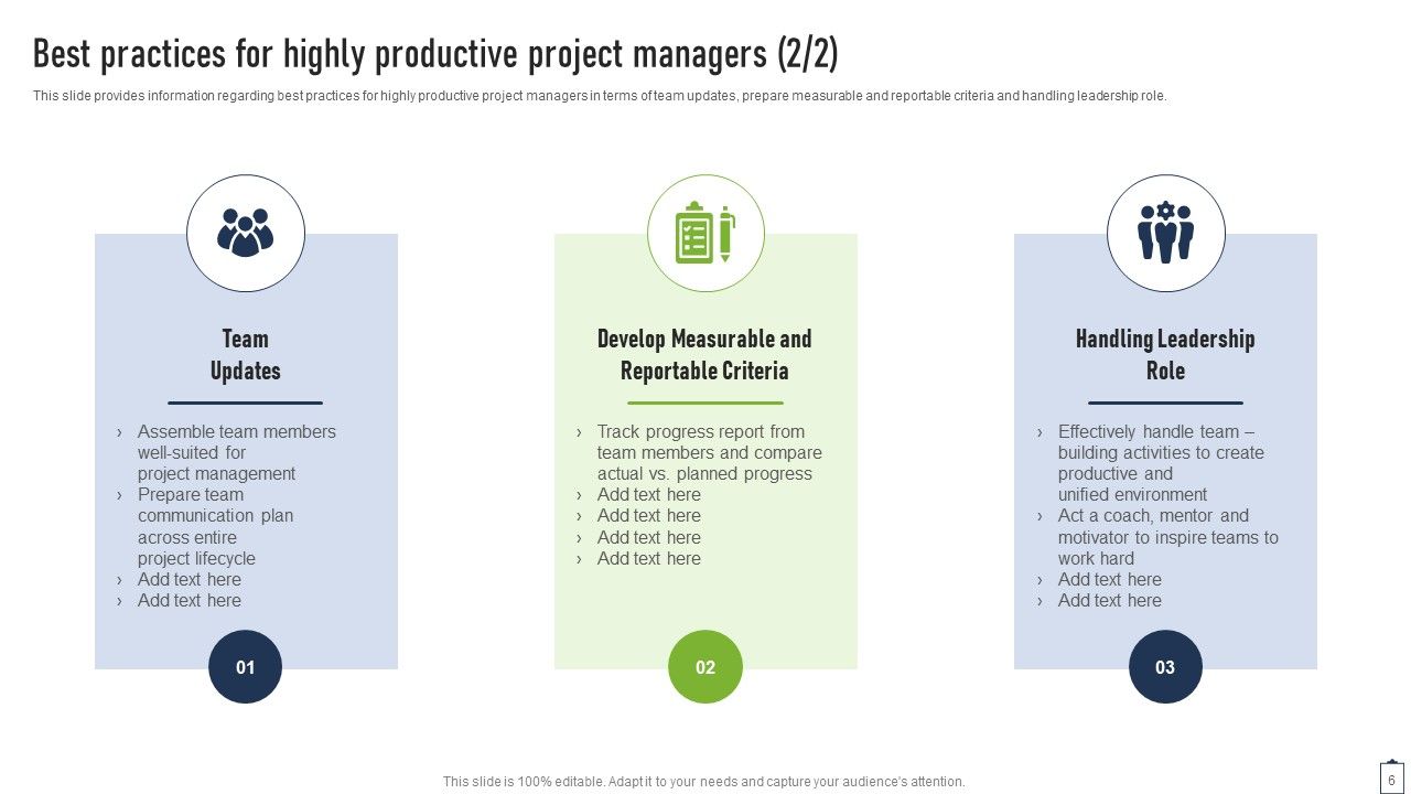 Project Managers Playbook Ppt PowerPoint Presentation Complete Deck With Slides Slide06