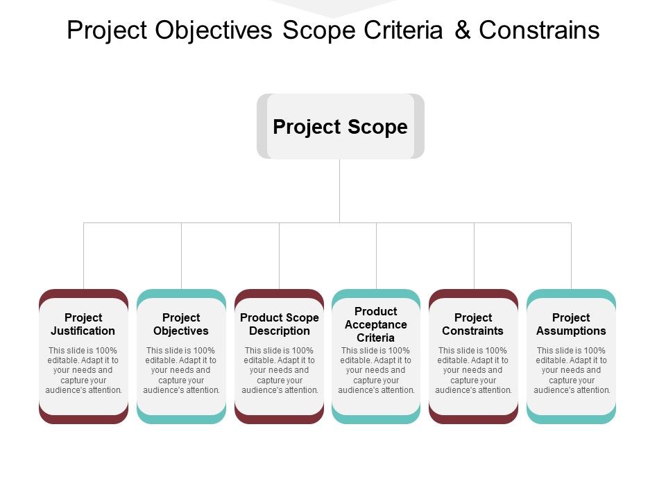 Project Objectives Scope Criteria And Constrains Ppt PowerPoint ...