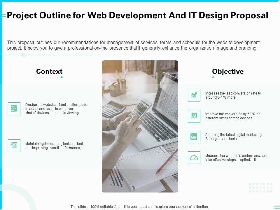 Project Outline For Web Development And IT Design Proposal Ppt ...