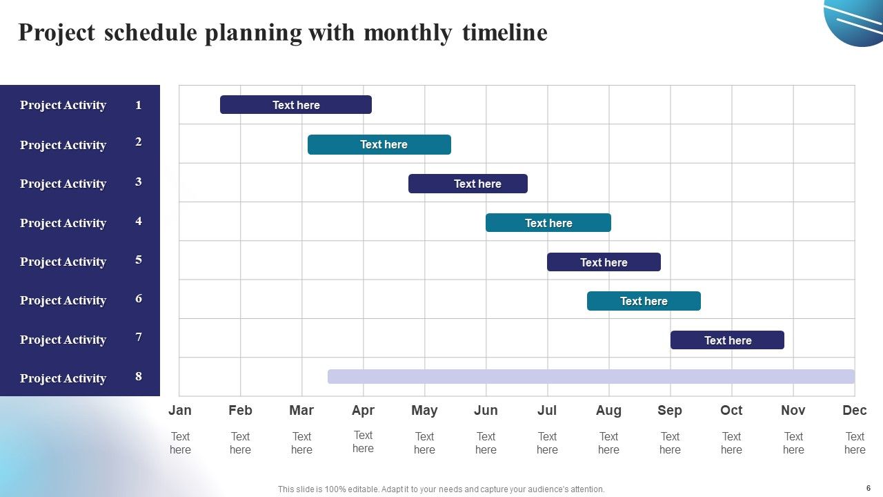 Project Schedule Planning Ppt PowerPoint Presentation Complete Deck With Slides Slide06