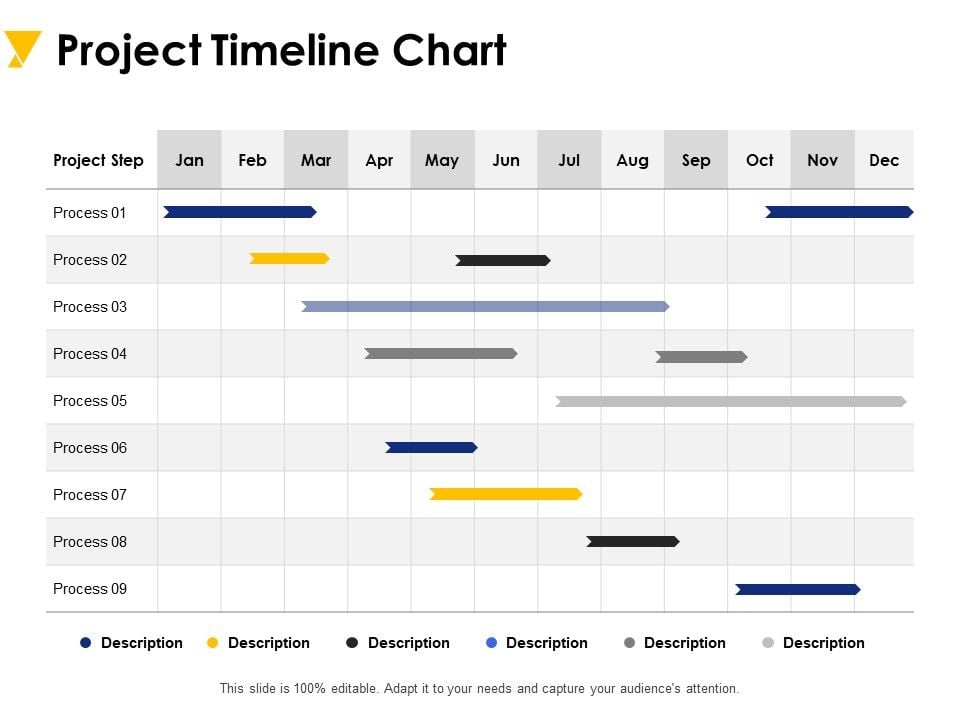 Project Timeline Chart Ppt PowerPoint Presentation Outline Graphics