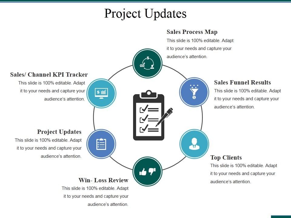 Project Updates Template 1 Ppt PowerPoint Presentation Gallery Portfolio