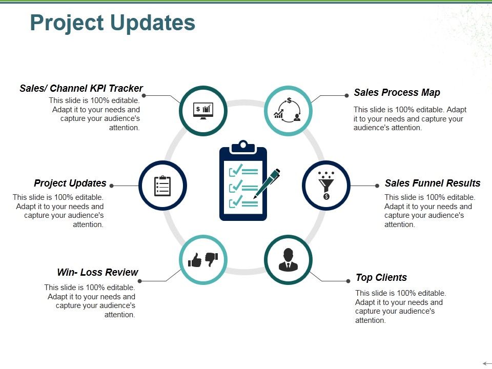 Project Updates Template 2 Ppt PowerPoint Presentation Slides Aids