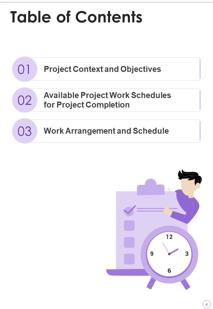 Project Work Schedule Proposal Example Document Report Doc Pdf Ppt Slide04