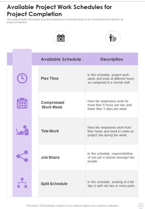 Project Work Schedule Proposal Example Document Report Doc Pdf Ppt Slide06