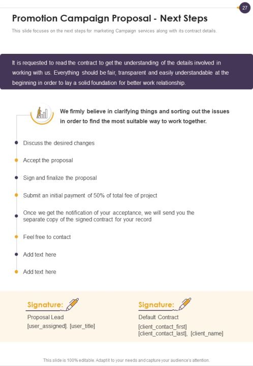Promotion Campaign Proposal Example Document Report Doc Pdf Ppt Slide27