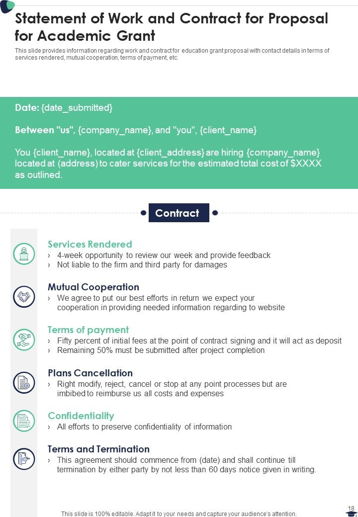 Proposal For Academic Grant Example Document Report Doc Pdf Ppt Slide18
