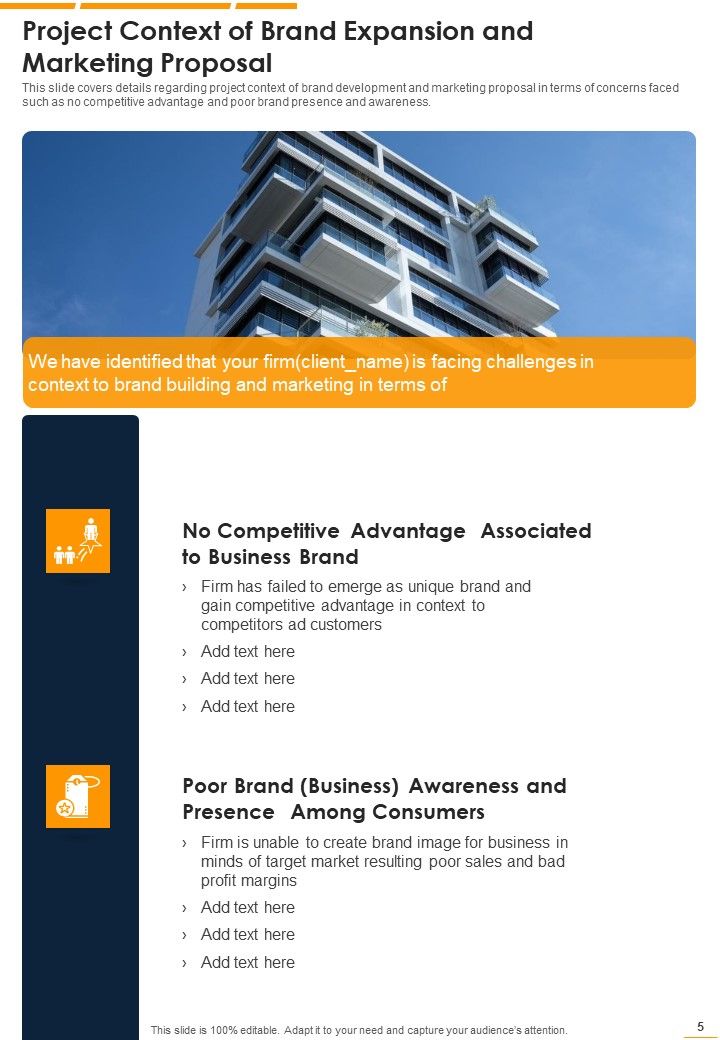 Proposal For Brand Expansion And Marketing Example Document Report Doc Pdf Ppt Slide05