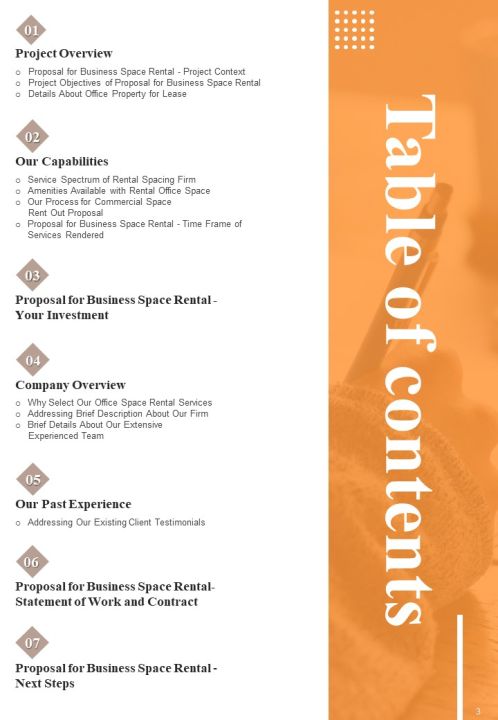 Proposal For Business Space Rental Example Document Report Doc Pdf Ppt Slide03
