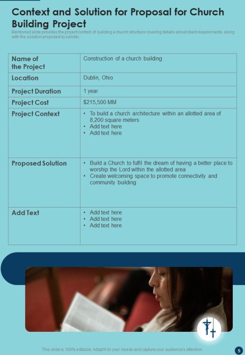 Proposal For Church Building Project Example Document Report Doc Pdf Ppt Slide05