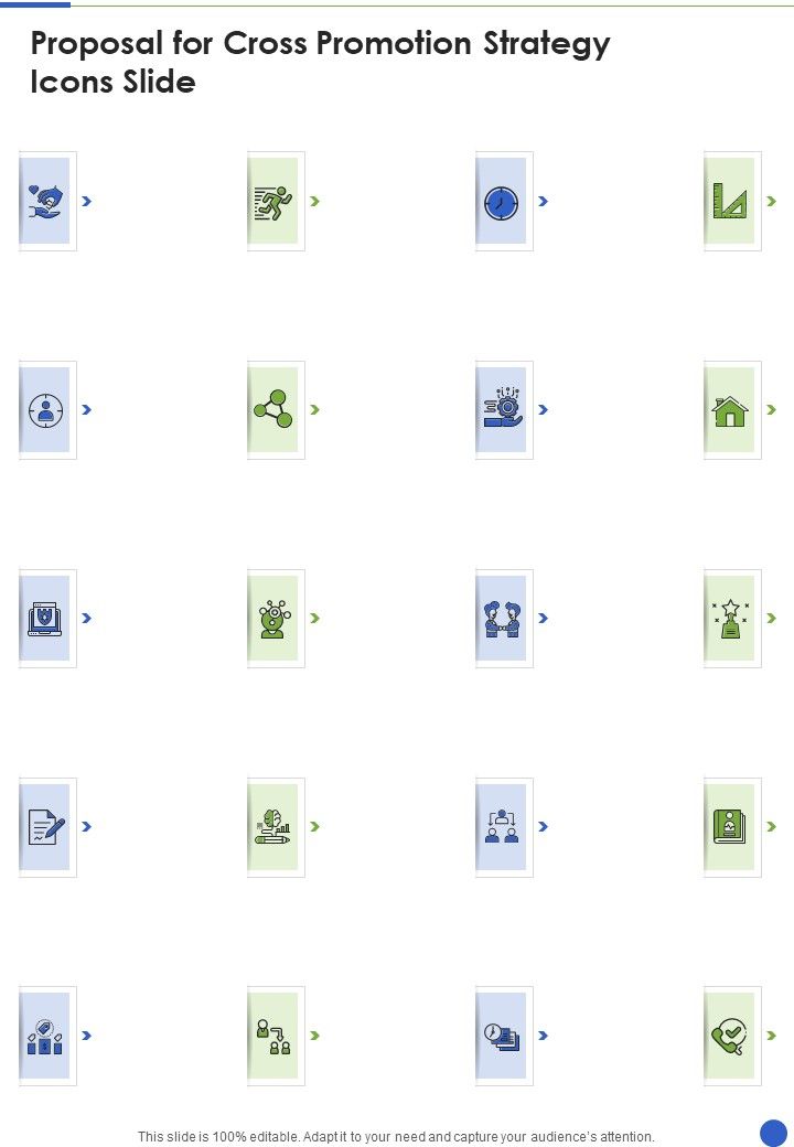 Proposal For Cross Promotion Strategy Icons Slide One Pager Sample Example Document Slide01