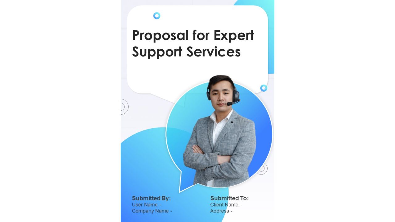 Proposal For Expert Support Services Example Document Report Doc Pdf Ppt Slide01