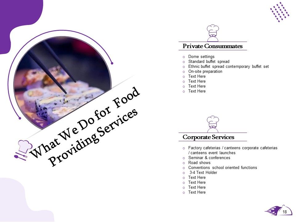 Proposal For Food Providing Services Ppt PowerPoint Presentation Complete Deck With Slides Slide18