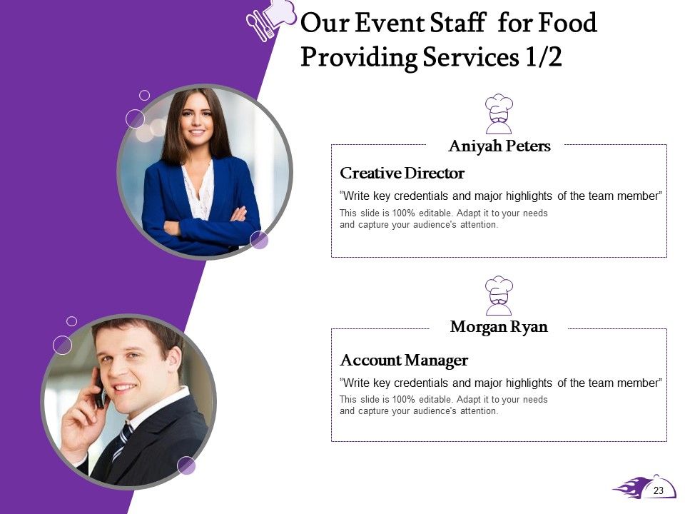 Proposal For Food Providing Services Ppt PowerPoint Presentation Complete Deck With Slides Slide23