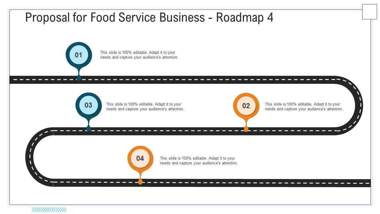 Proposal_For_Food_Service_Business_Roadmap_Four_Stage_Process_Ppt_Icon_Background_PDF_Slide_1.jpg