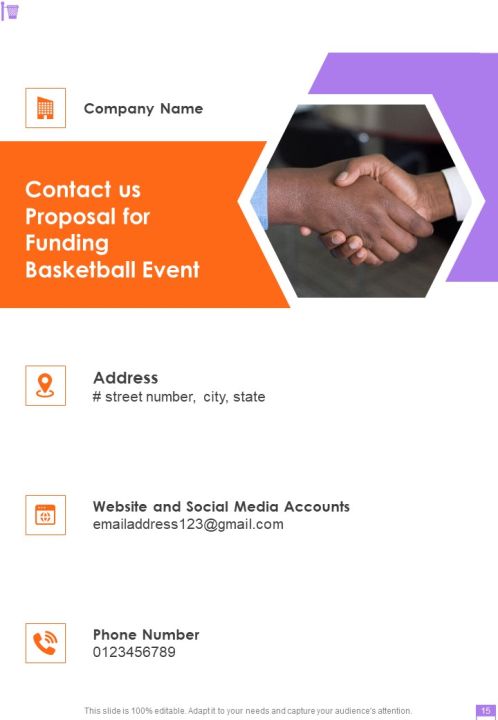 Proposal For Funding Basketball Event Example Document Report Doc Pdf Ppt Slide15