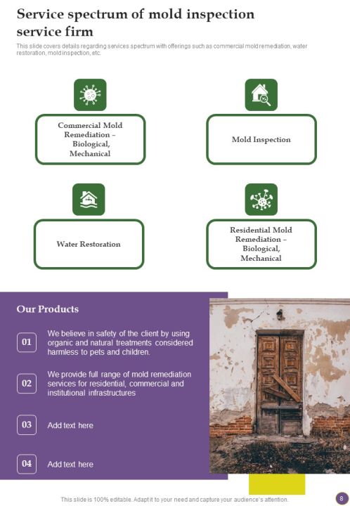 Proposal For Fungal Inspection Service Company Example Document Report Doc Pdf Ppt Slide08