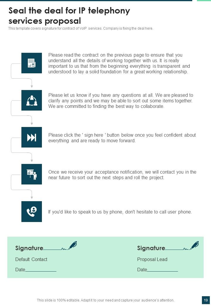 Proposal For Ip Telephony Example Document Report Doc Pdf Ppt Slide19