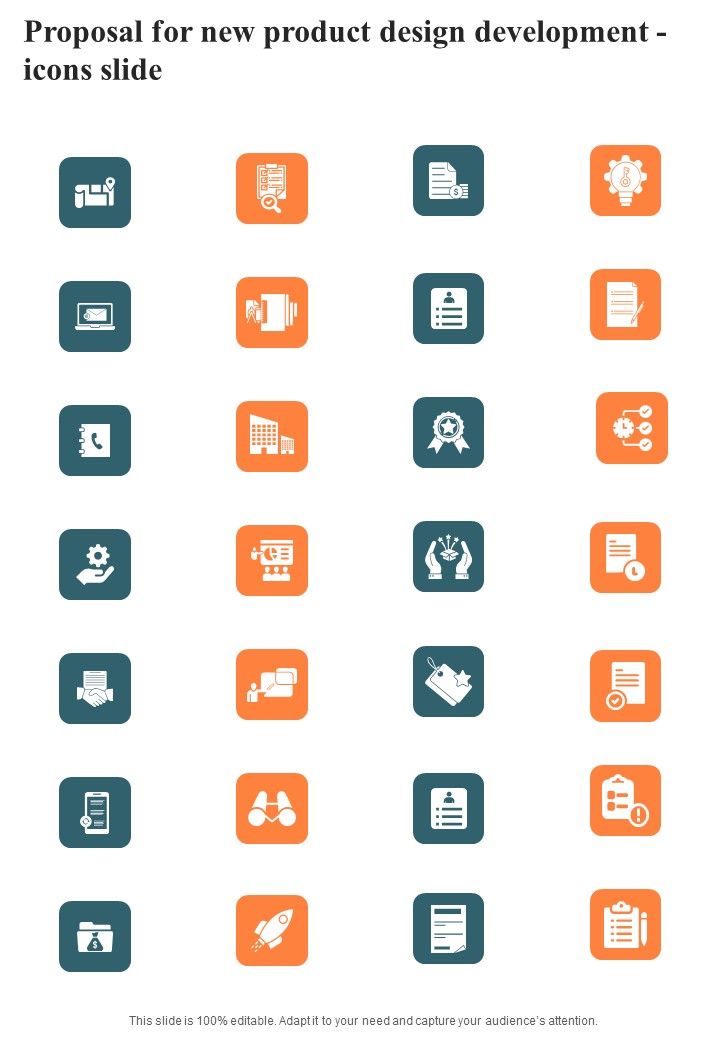 Proposal For New Product Design Development Icons Slide One Pager Sample Example Document Slide01