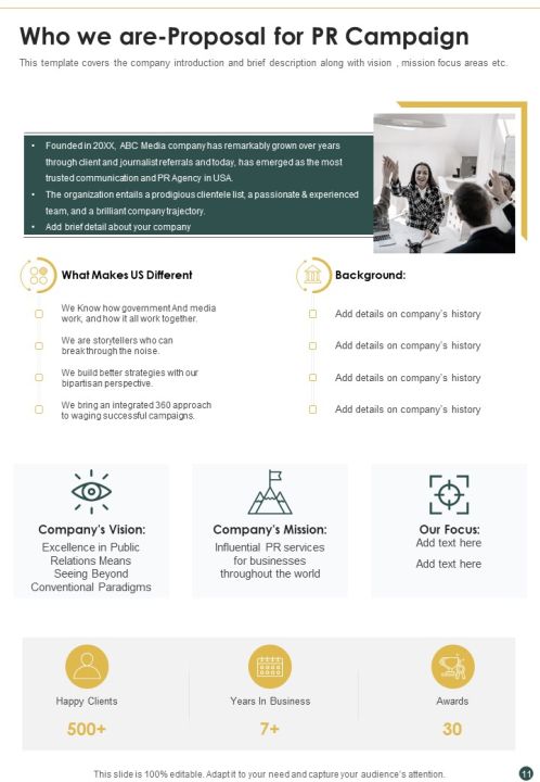 Proposal For PR Campaign Example Document Report Doc Pdf Ppt Slide11