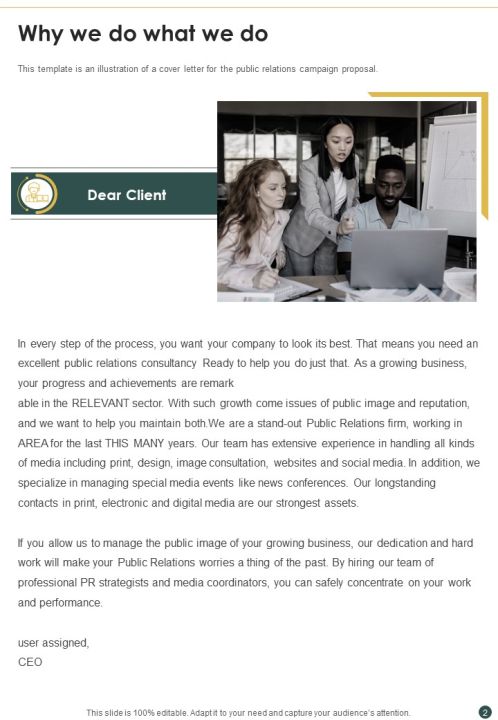 Proposal For PR Campaign Example Document Report Doc Pdf Ppt Slide02
