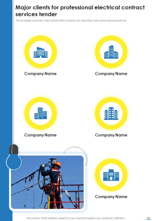 Proposal For Professional Electrical Contract Services Tender Example Document Report Doc Pdf Ppt Slide13