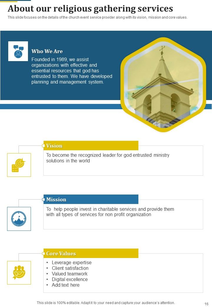 Proposal For Religious Gathering Example Document Report Doc Pdf Ppt Slide16