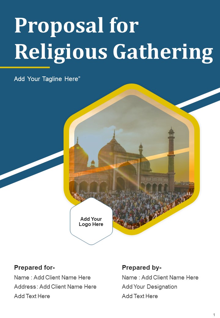 Proposal For Religious Gathering Example Document Report Doc Pdf Ppt Slide01