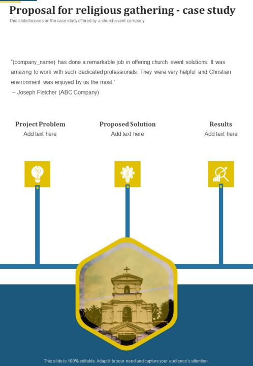 Proposal For Religious Gathering Example Document Report Doc Pdf Ppt Slide22