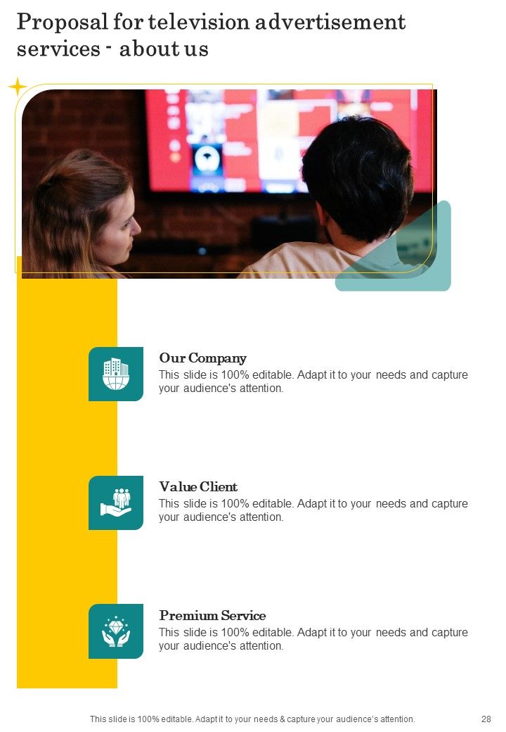 Proposal For Television Advertisement Services Example Document Report Doc Pdf Ppt Slide28