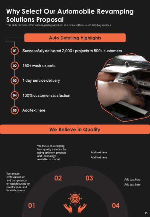 Proposal For Vehicle Redesign Services Example Document Report Doc Pdf Ppt Slide15