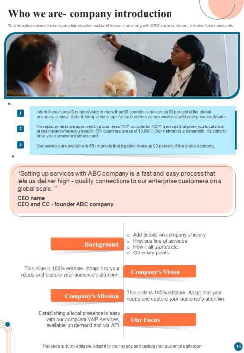 Proposal For Voice Over Internet Protocol Infrastructure And Services Example Document Report Doc Pdf Ppt Slide13