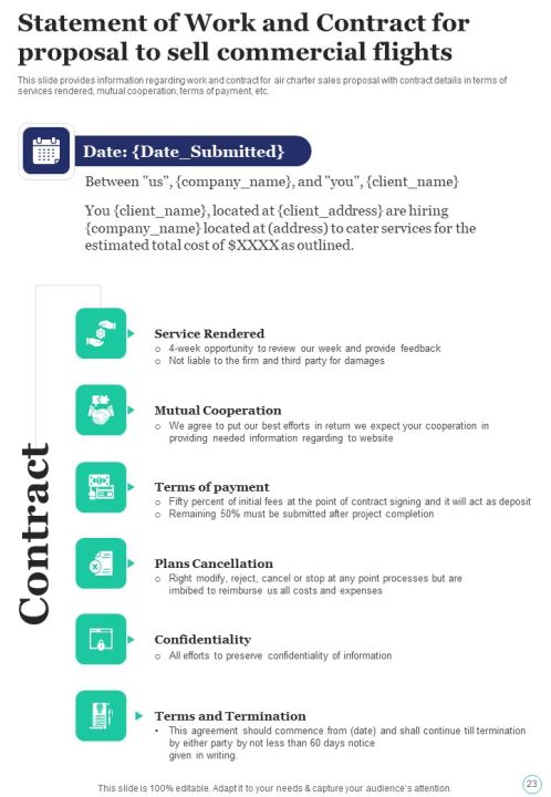Proposal To Sell Commercial Flights Example Document Report Doc Pdf Ppt Slide23