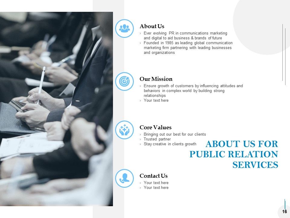 Public Relations Proposal Template Ppt PowerPoint Presentation Complete Deck With Slides Slide16