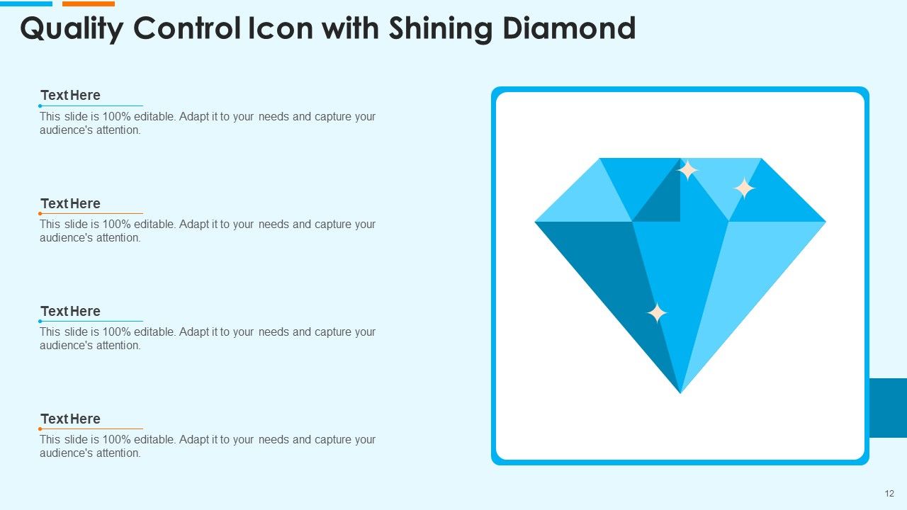Quality Control Icon Ppt PowerPoint Presentation Complete Deck With Slides Slide12