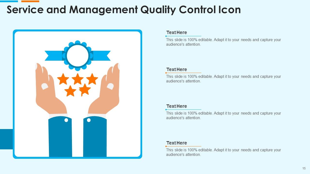 Quality Control Icon Ppt PowerPoint Presentation Complete Deck With Slides Slide15