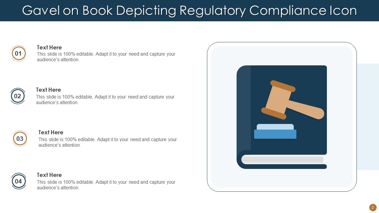 Regulatory Compliance Icon Ppt PowerPoint Presentation Complete Deck With Slides Slide02